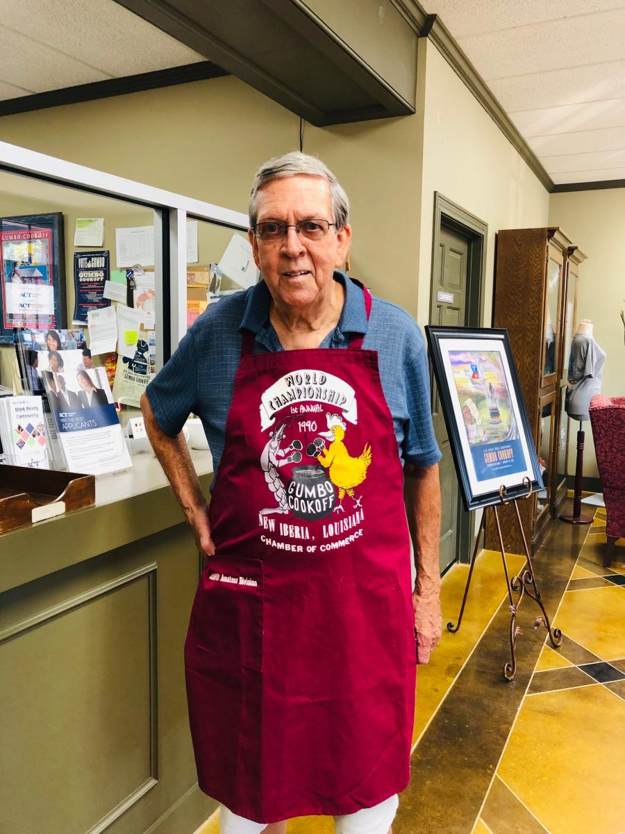 Tommy Granger now with his original apron