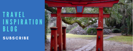 Subscribe to the Iberia Travel Inspiration Blog Graphic - Avery Island Asian Gate