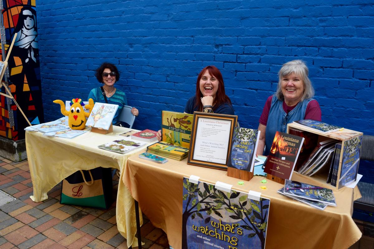 Authors at the book fair - Books Along the Teche Literary Festival 2021