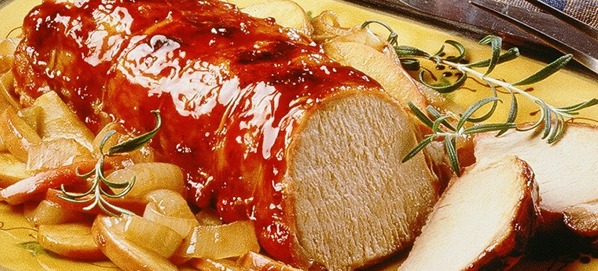 Holiday Roast Pork with Apples Recipe - Courtesy of TABASCO®